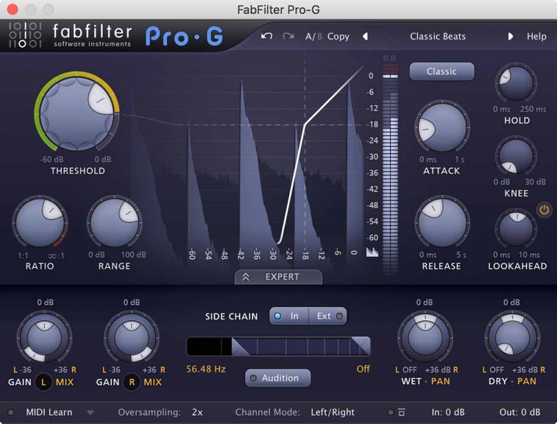 FabFilter Pro-G gate/expander Plug-in