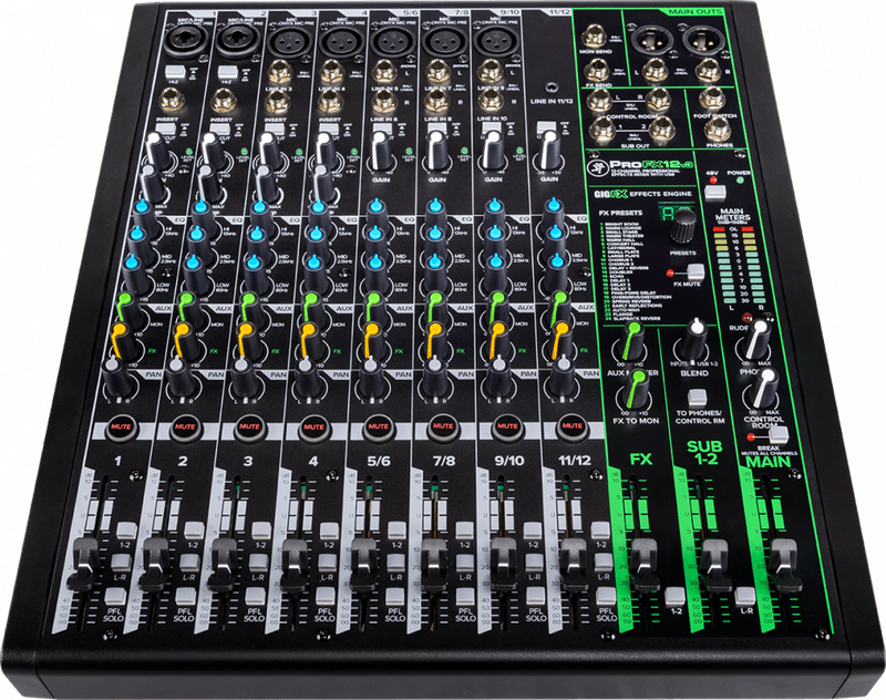 Mackie ProFX12v3 Mikser m/Effekter og USB 12 kanaler