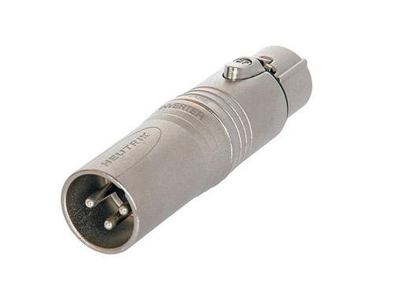 Neutrik NA3M5F DMX overgang 3p XLRM/5p XLRF