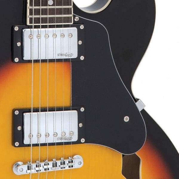 Vintage VSA500SB El.gitar Semi Acoustic Reissued Sunburst