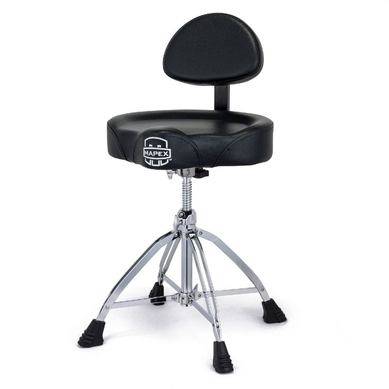 Mapex T875 Trommestol med sadelsete og ryggstøtte