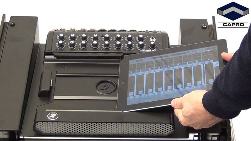 Mackie DL1608 Rack Flightcase m/6 Unit og hjul