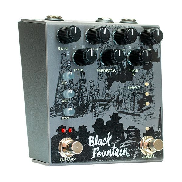 Old Blood Noise Black Fountain Stereo Delay Pedal Slate